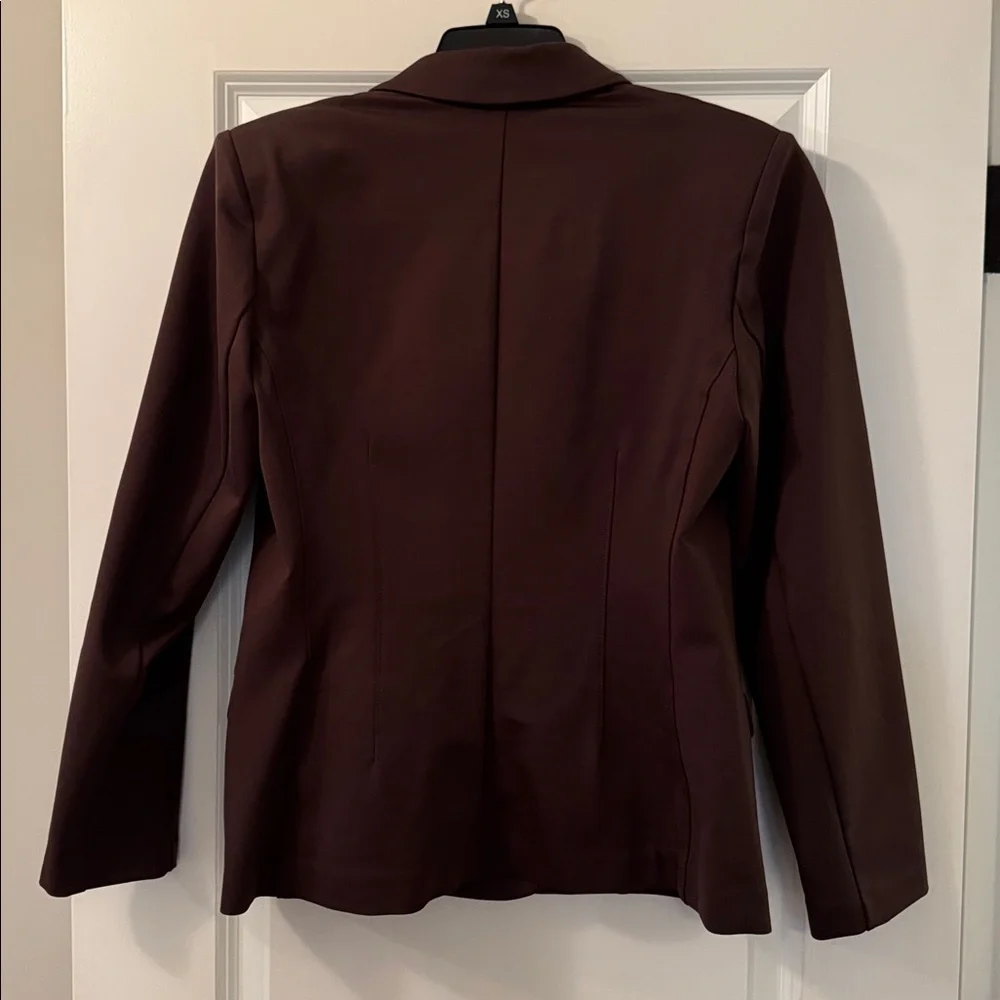 Express Double Breasted Jacket / Blazer. Large. Chocolate Brown. - Picture 3 of 8